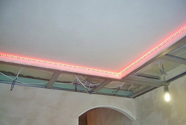 подсветка для потолка светодиодная как сделать